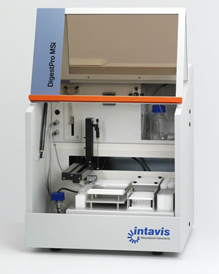Станция для расщепления белков и автоматизированной пробоподготовки для масс-спектрометрии MALDI DigestPro MSi производства Intavis (Германия)