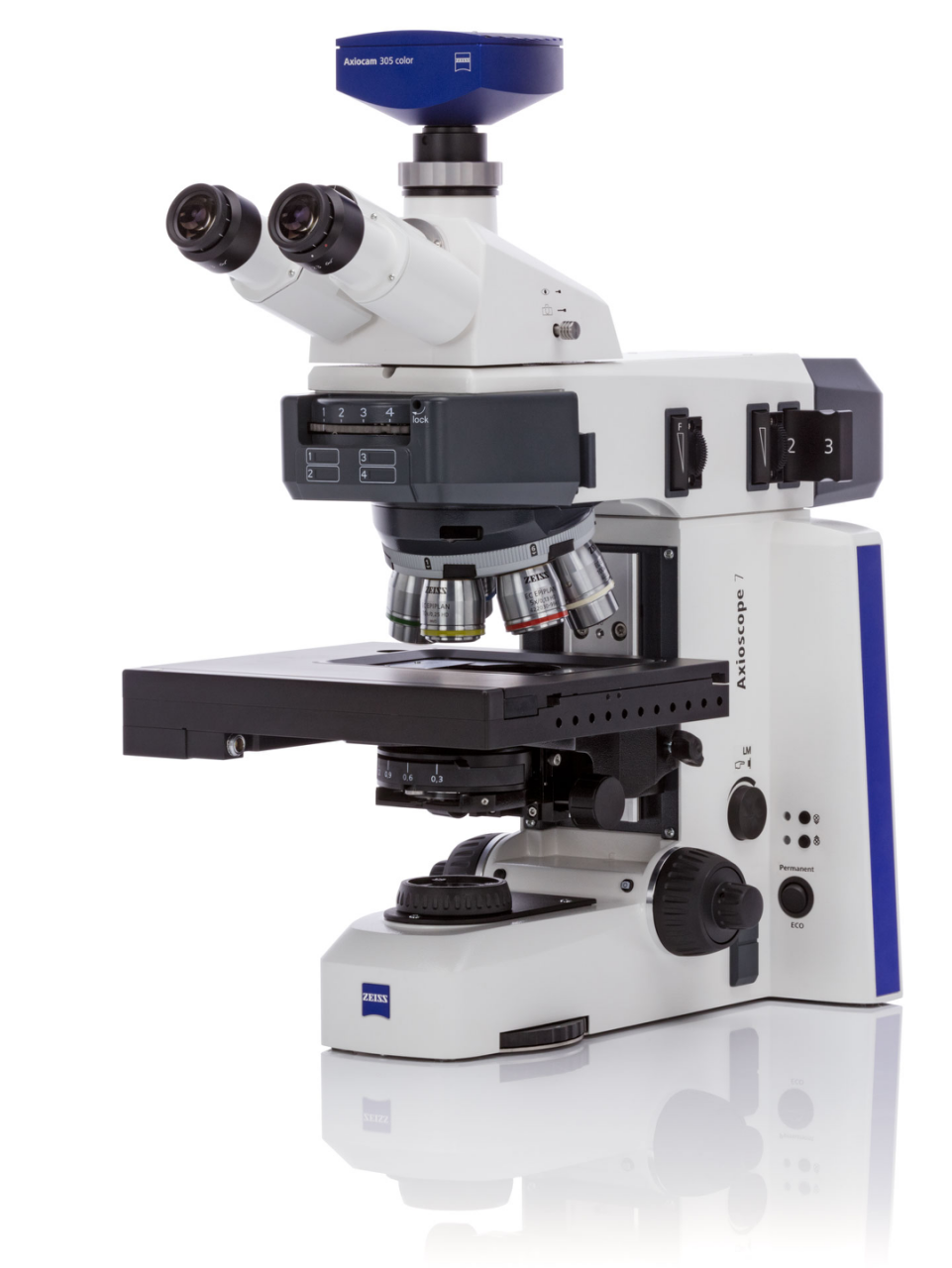 Прямой микроскоп ZEISS Axioscope для материаловедения